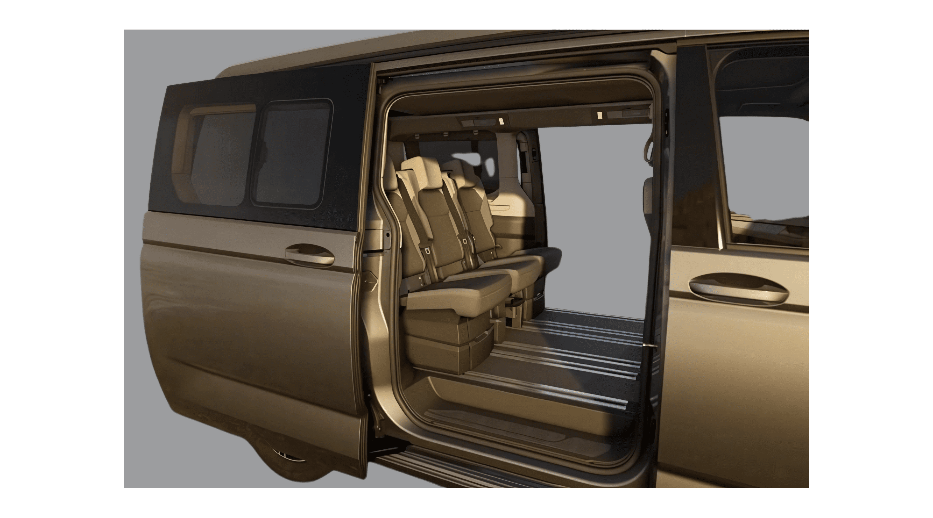 Ansicht der Rücksitze eines Volkswagen California