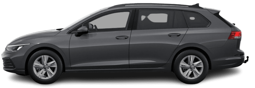Seitenansicht eines Volkswagen Golf
