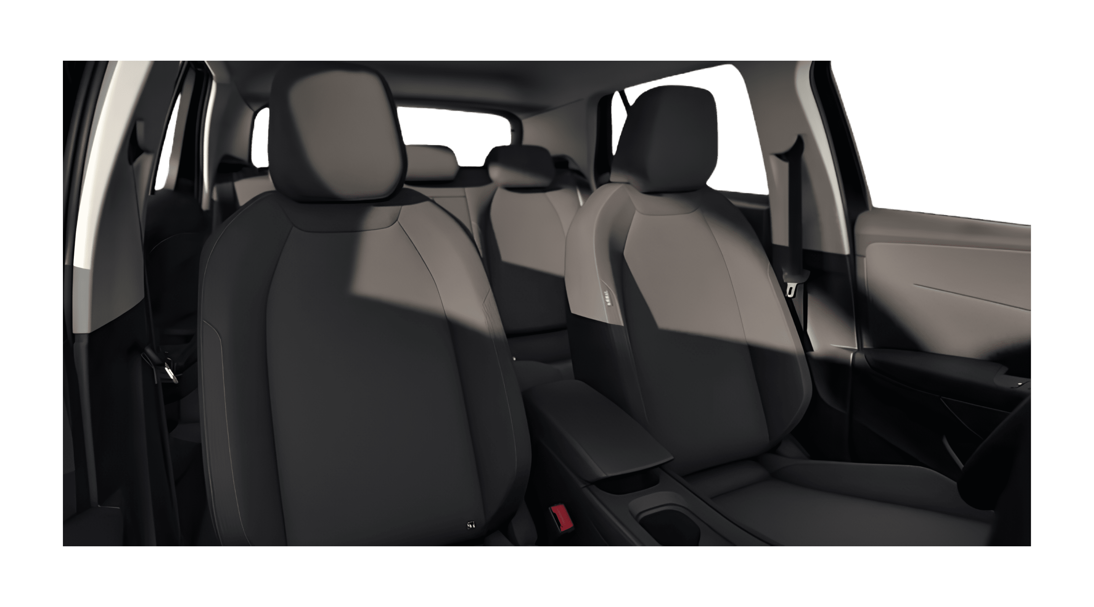 Vordersitze eines Volkswagen ID. Cross