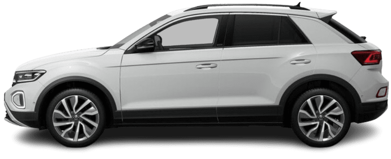 Seitenansicht eines Volkswagen T-Roc