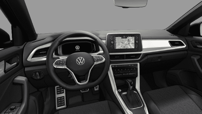 Ansicht des Armaturenbretts eines Volkswagen T-Roc