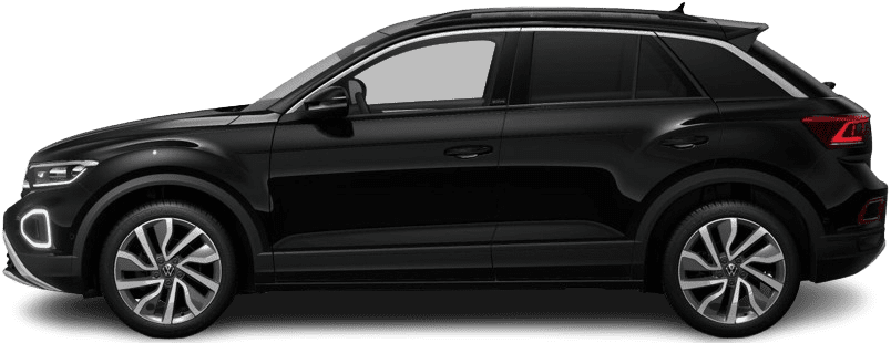Seitenansicht eines Volkswagen T-Roc
