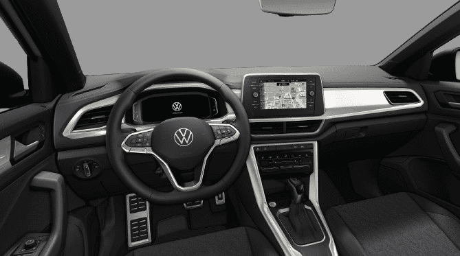 Ansicht des Armaturenbretts eines Volkswagen T-Roc