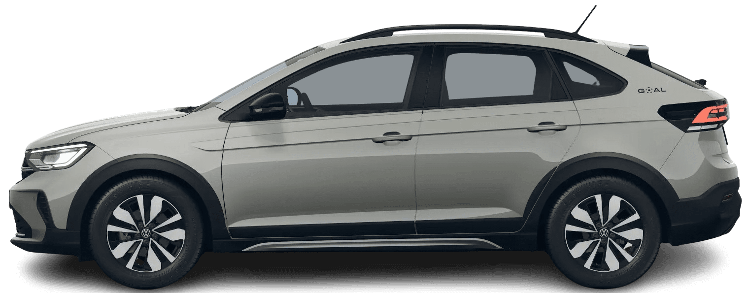 Seitenansicht eines Volkswagen Taigo
