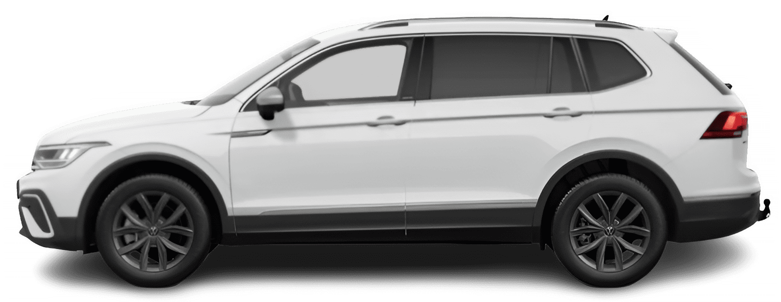 Seitenansicht eines Volkswagen Tiguan Allspace