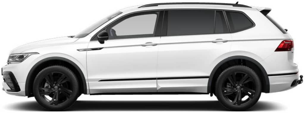 Seitenansicht eines Volkswagen Tiguan Allspace