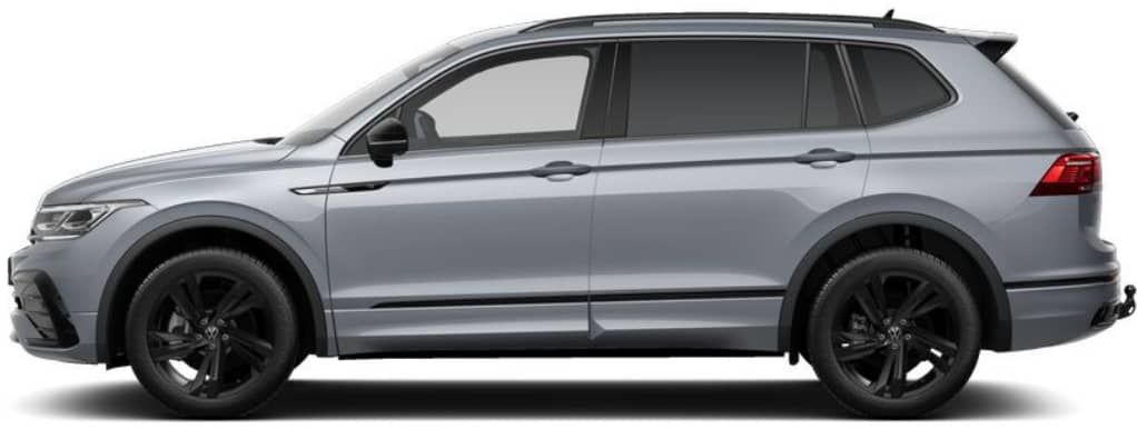 Seitenansicht eines Volkswagen Tiguan Allspace