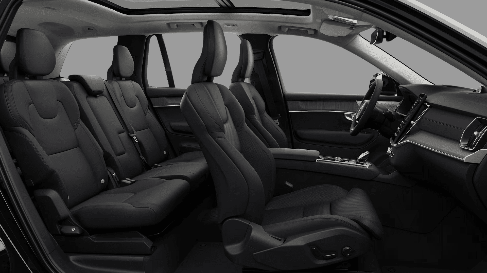 Ansicht der Rücksitze eines Volvo XC90