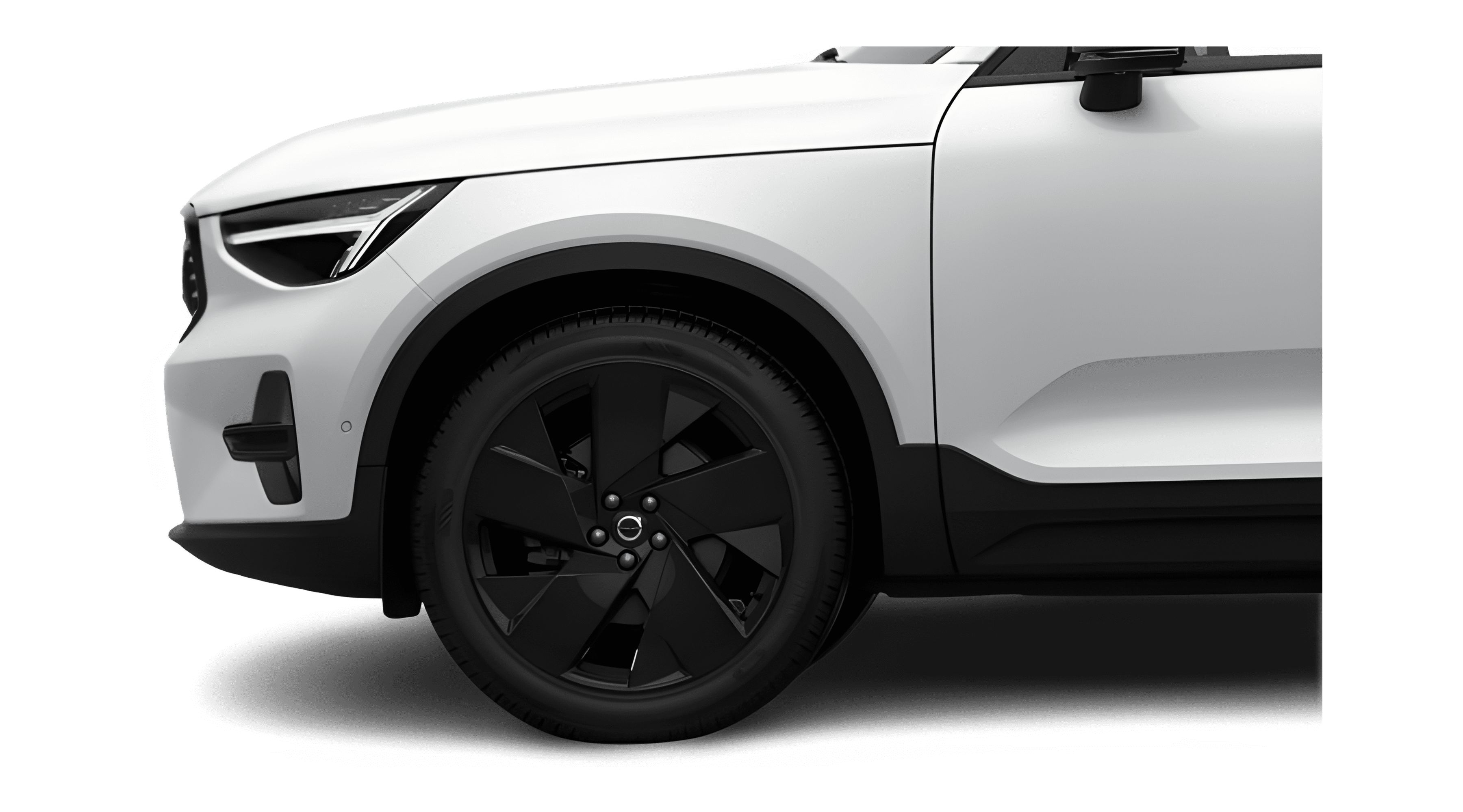 Detailansicht der Radkappe oder Felge eines Volvo XC40