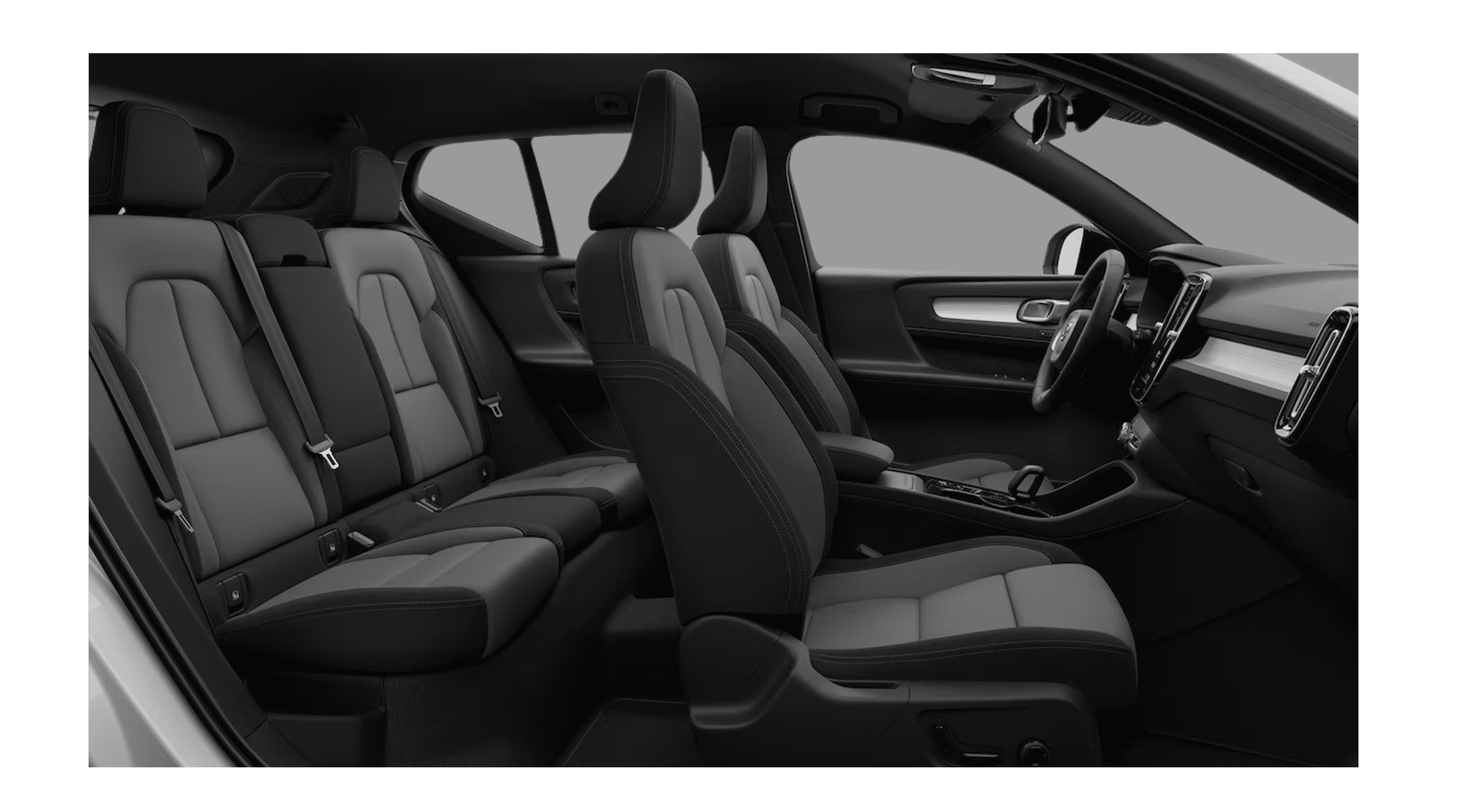 Ansicht der Rücksitze eines Volvo XC40