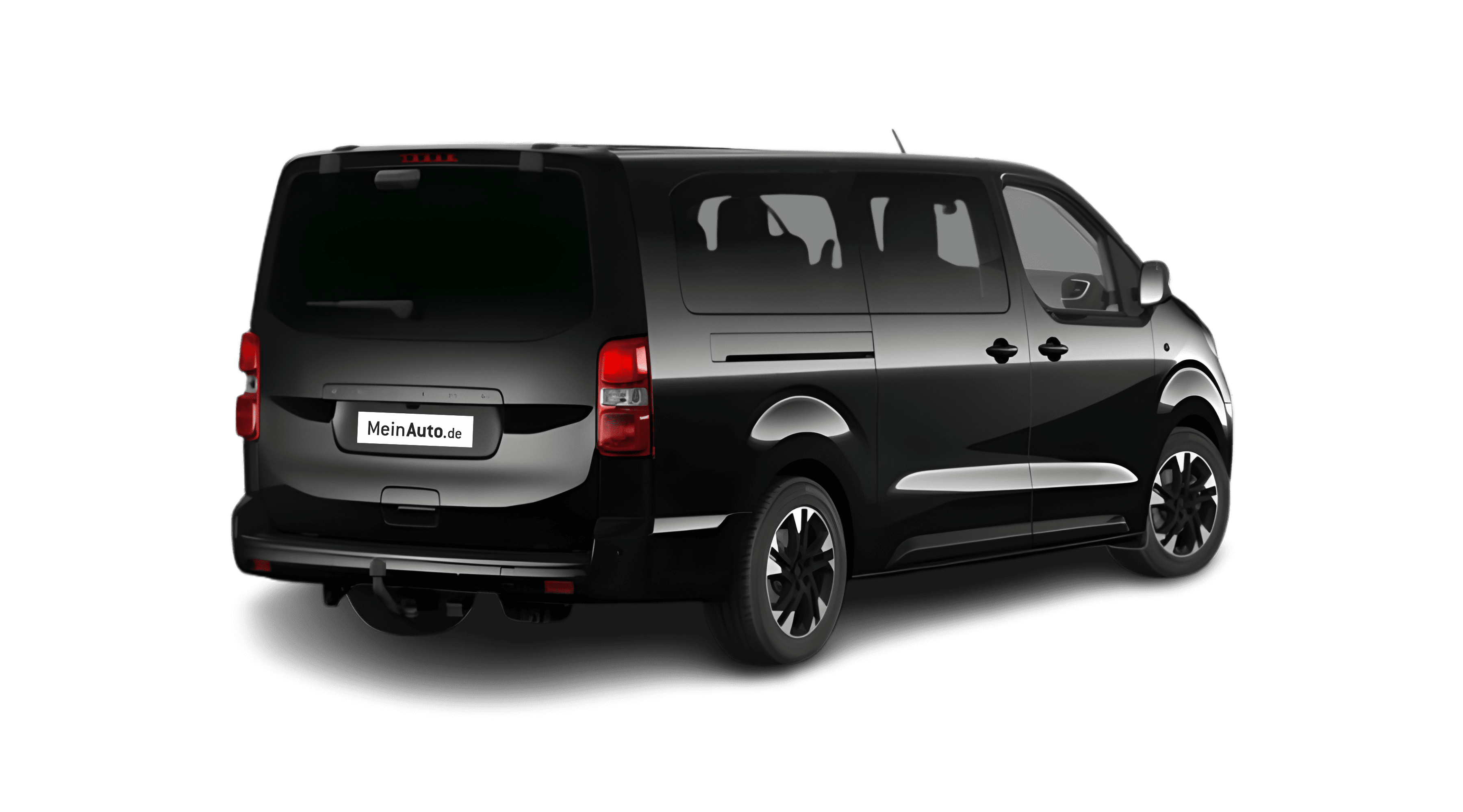 Schräge Heckansicht eines Opel Zafira, freigestellt