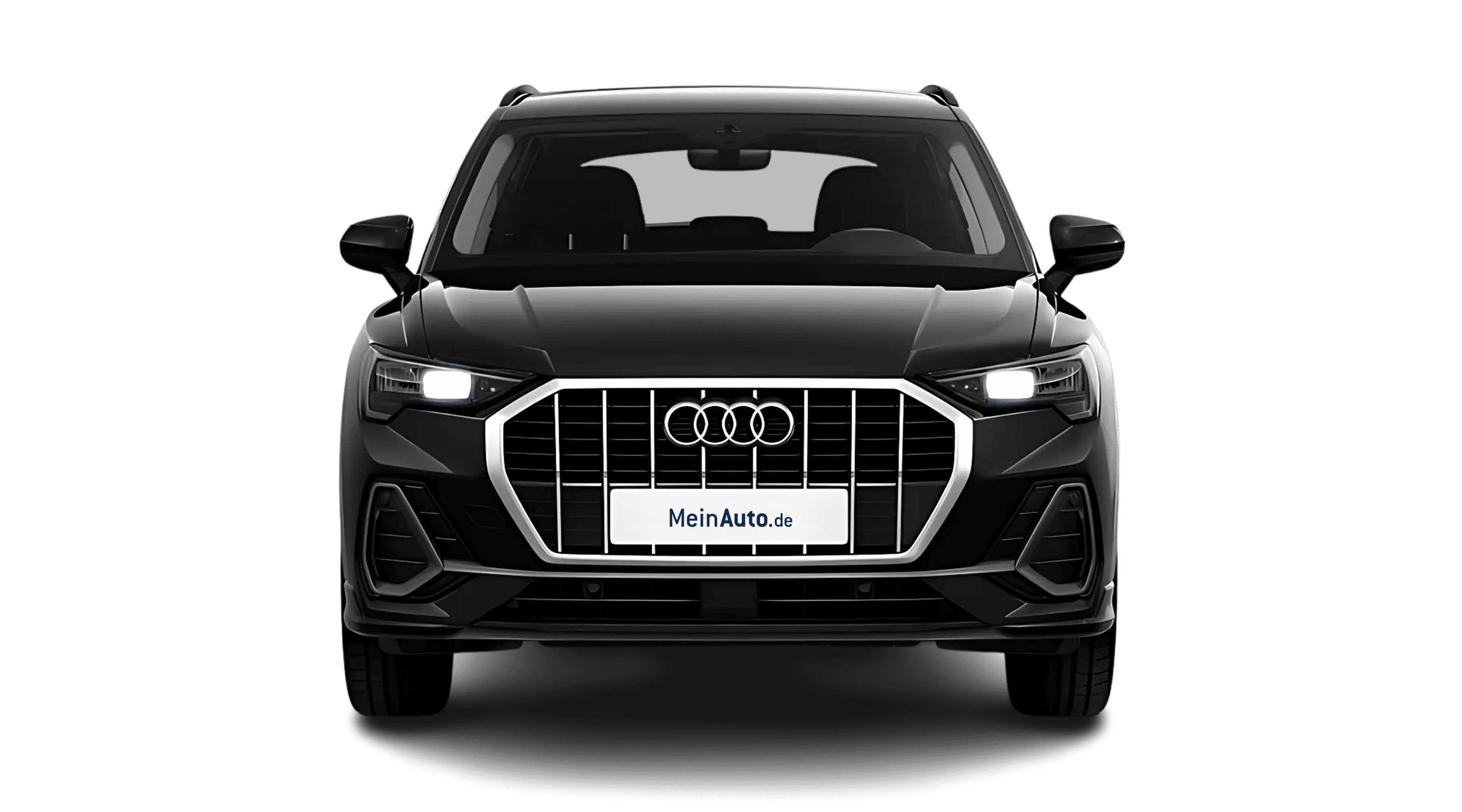 Frontansicht auf einen Audi Q3, freigestellt