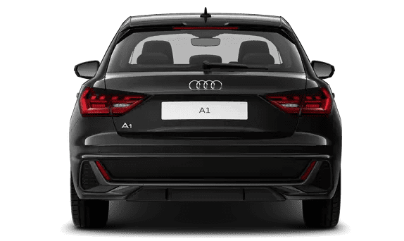 Heckansicht auf einen Audi A1