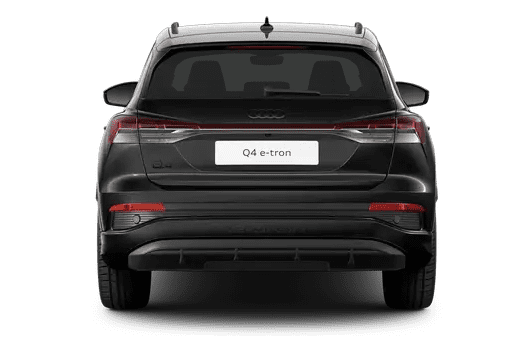 Heckansicht auf einen Audi Q4