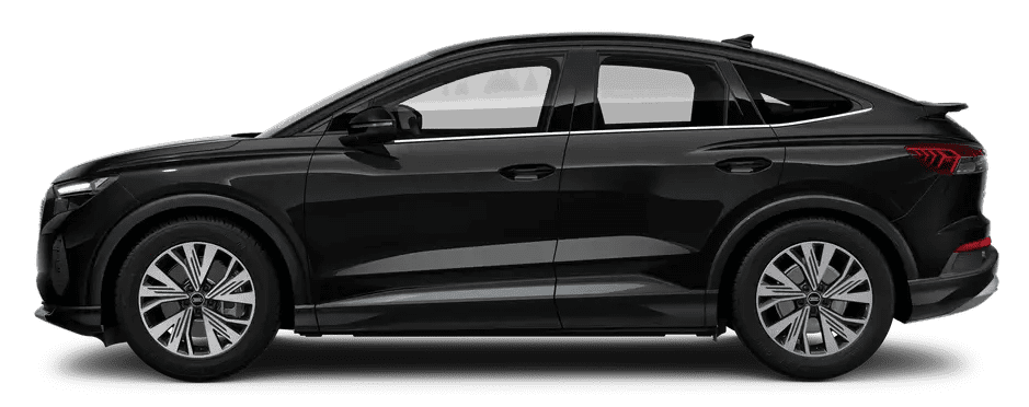 Seitenansicht eines Audi Q4 Sportback