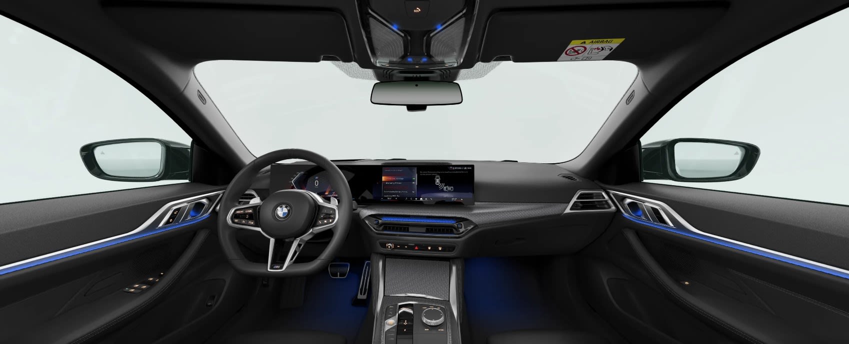 Ansicht des Armaturenbretts eines BMW 4er-Reihe