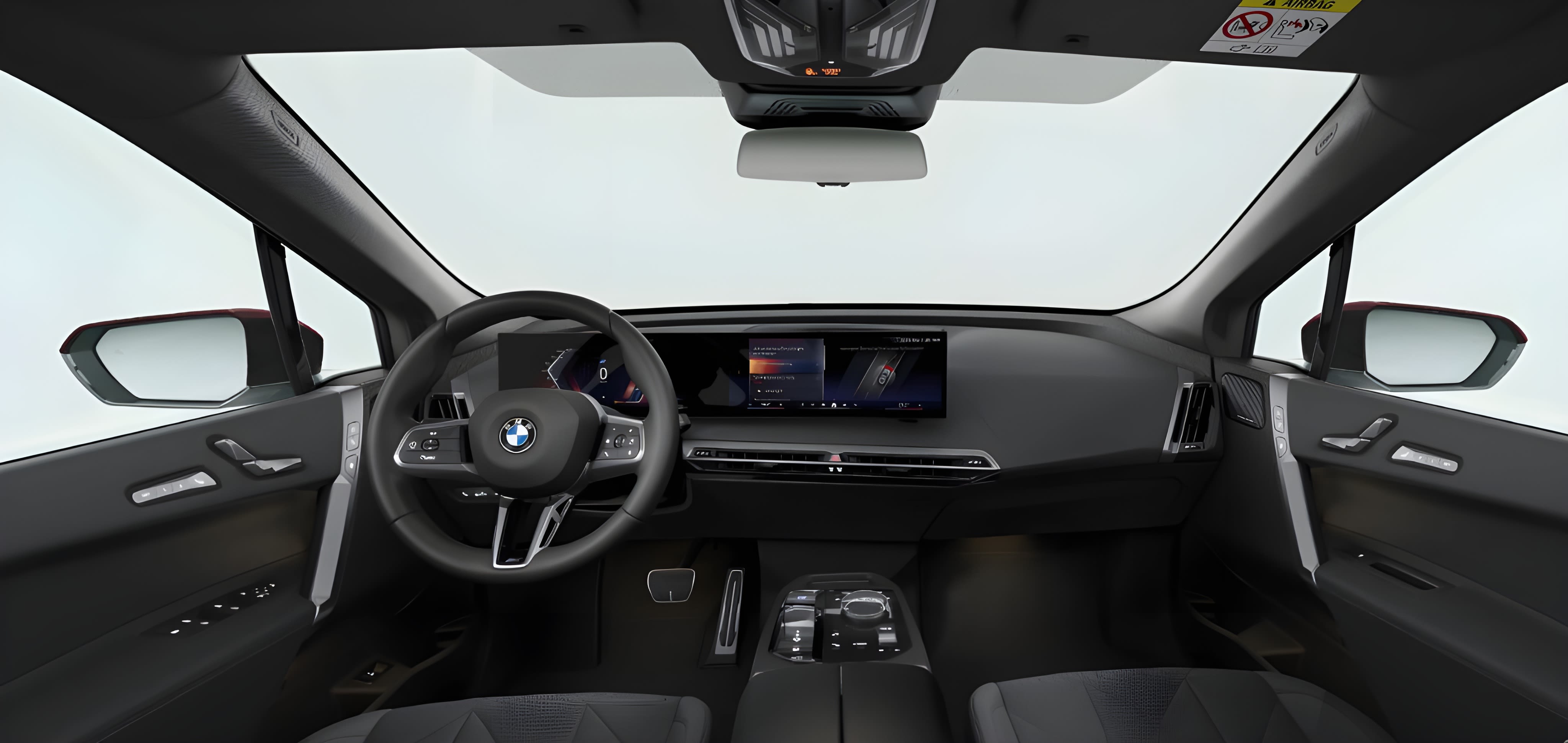 Ansicht des Armaturenbretts eines BMW iX
