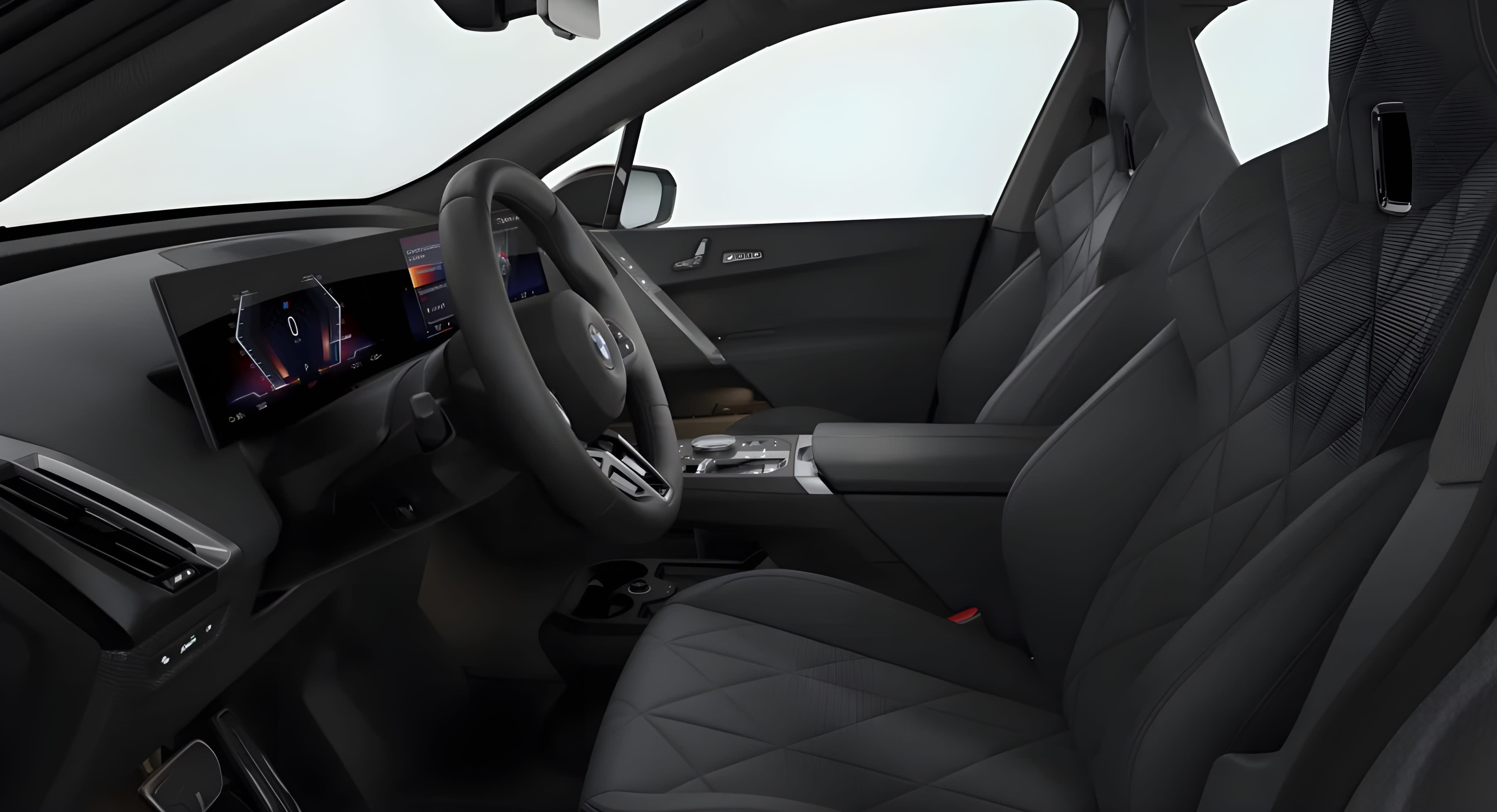Ansicht der Frontsitze eines BMW iX