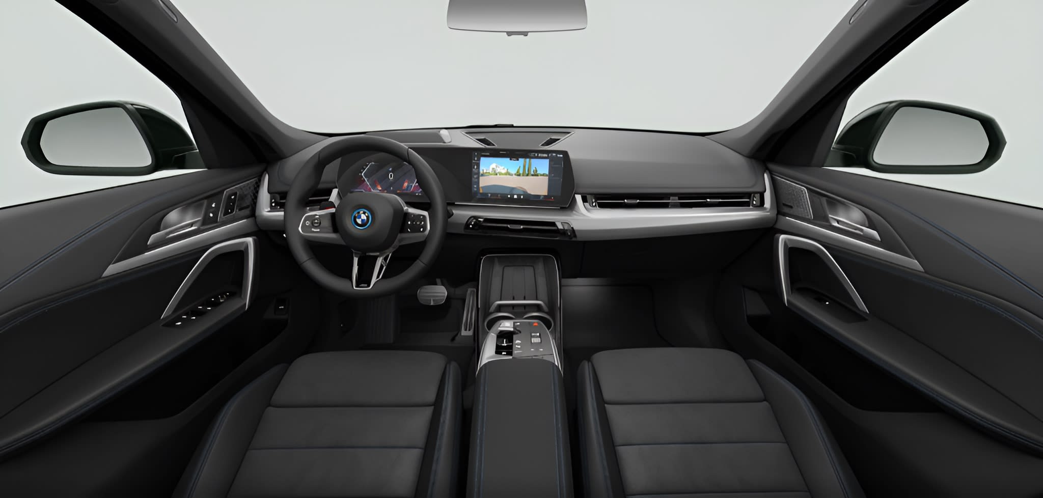 Ansicht des Armaturenbretts eines BMW iX1
