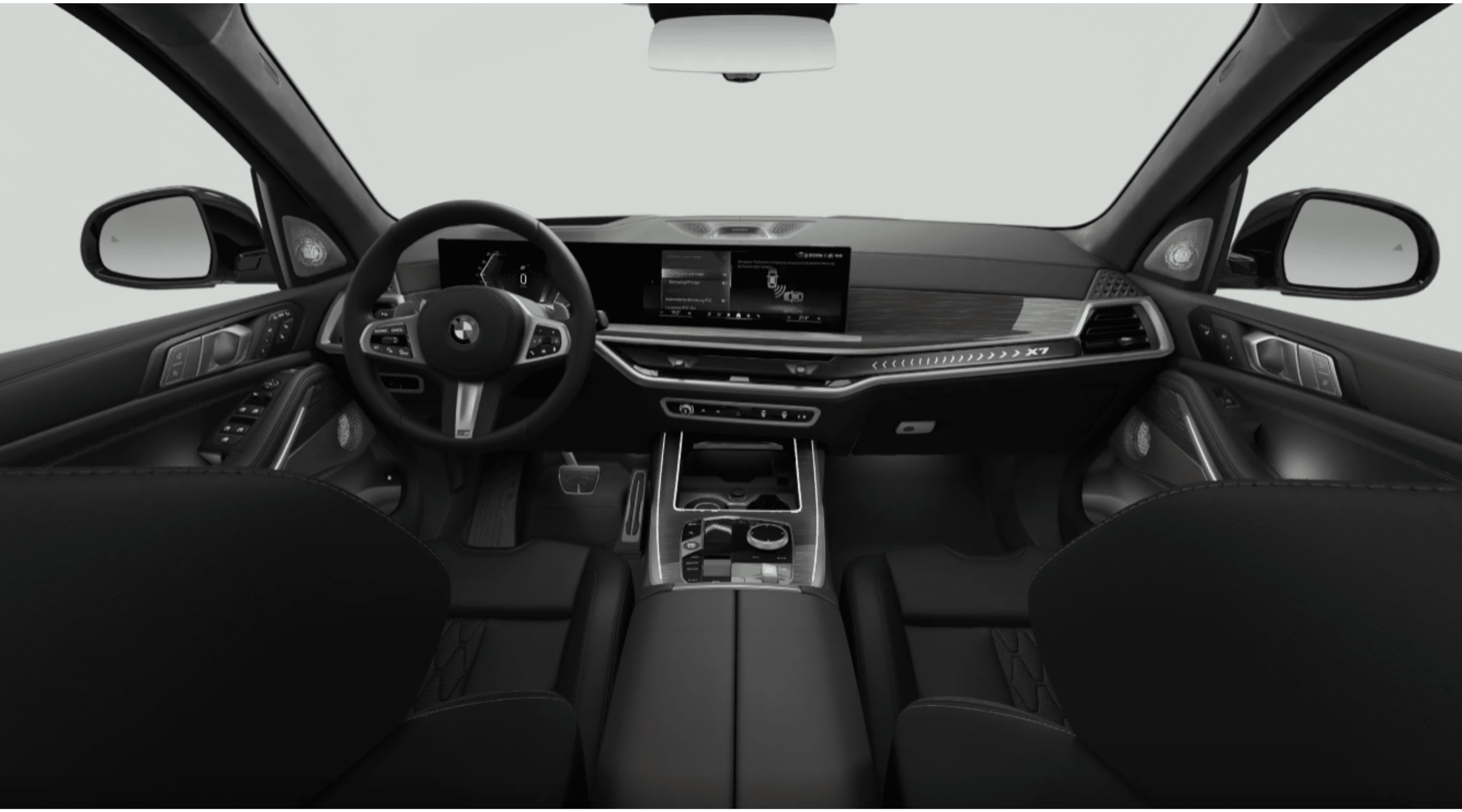 Ansicht des Armaturenbretts eines BMW X7