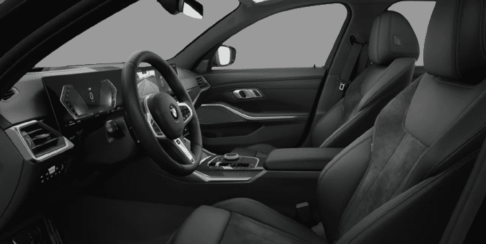 Ansicht der Frontsitze eines BMW 3er-Reihe
