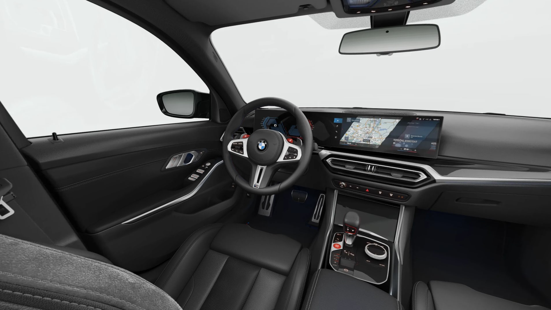 Ansicht des Armaturenbretts eines BMW 3er-Reihe