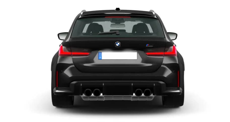 Heckansicht auf einen BMW 3er-Reihe