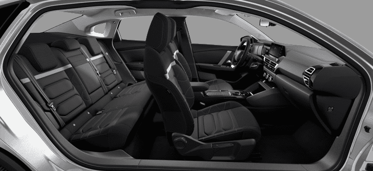 Ansicht der Frontsitze eines Citroen C4 X