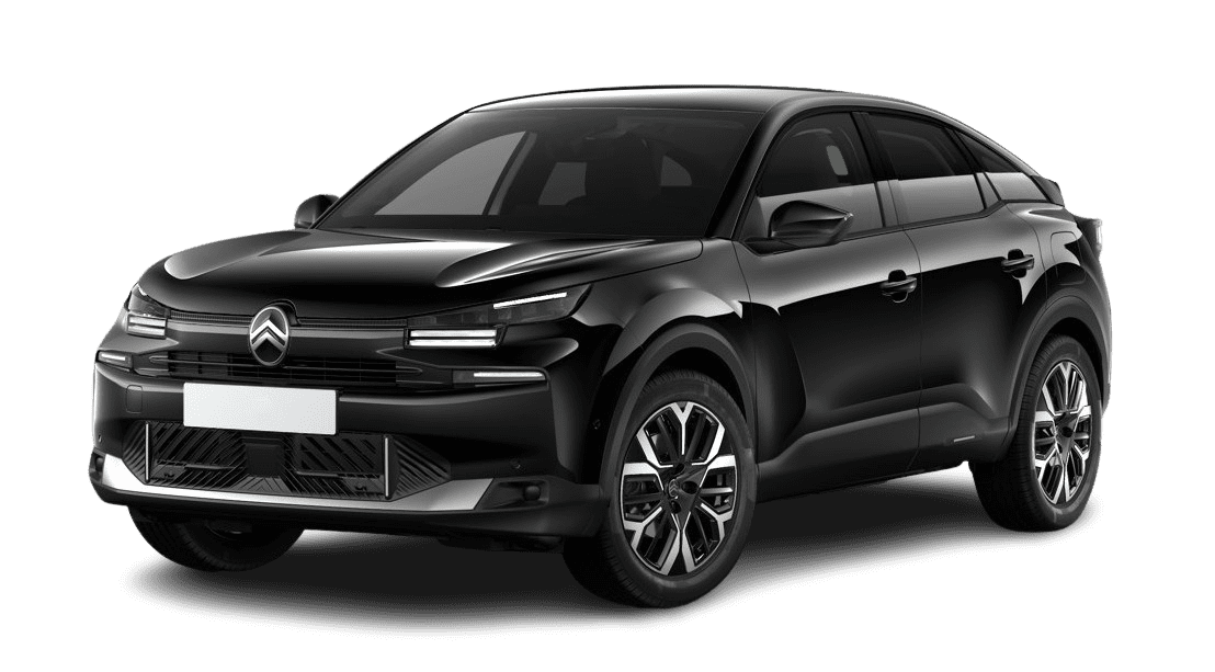 Schräge Frontansicht auf einen Citroen C4, freigestellt