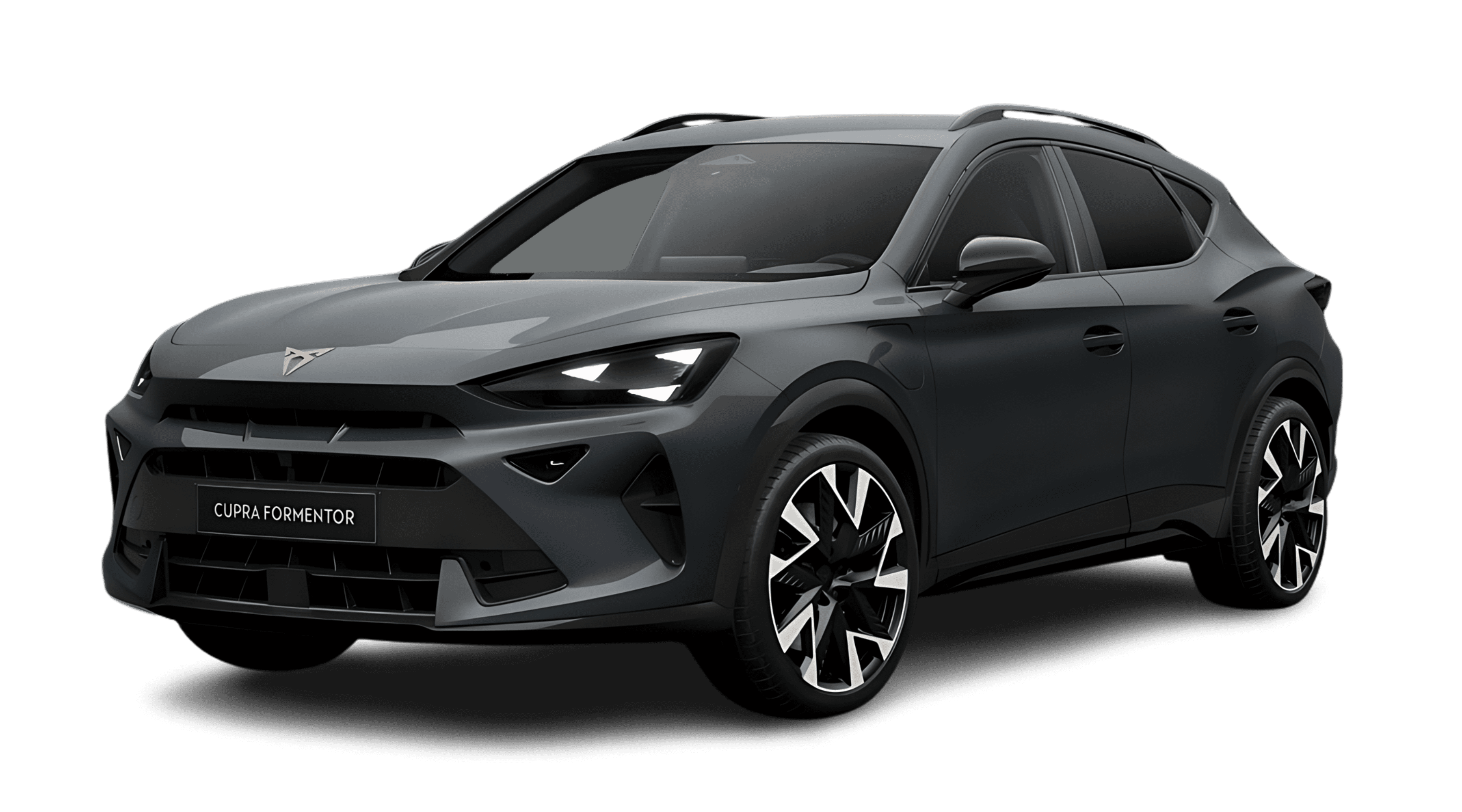 Schräge Frontansicht eines CUPRA Formentor, freigestellt