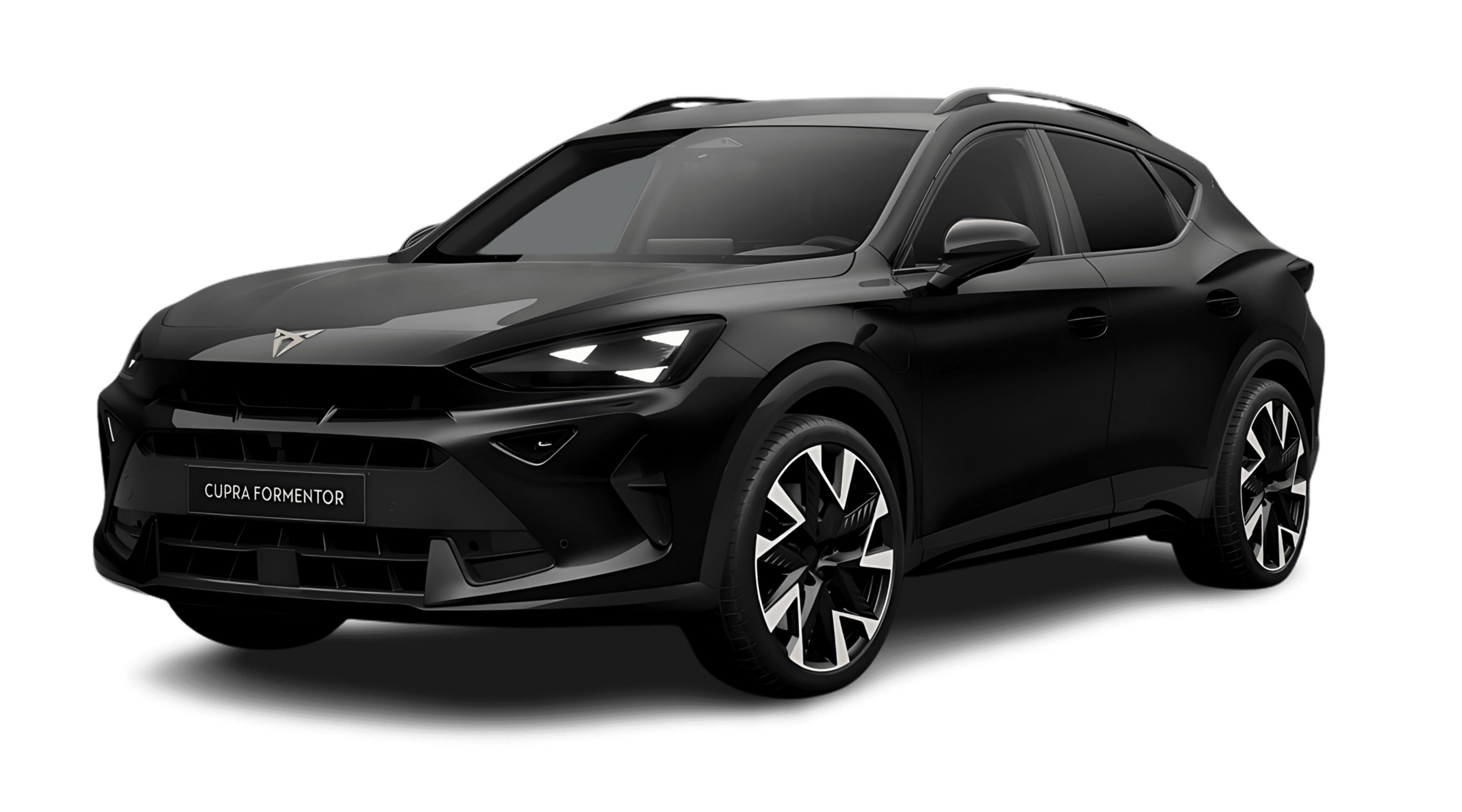 Schräge Frontansicht eines CUPRA Formentor, freigestellt