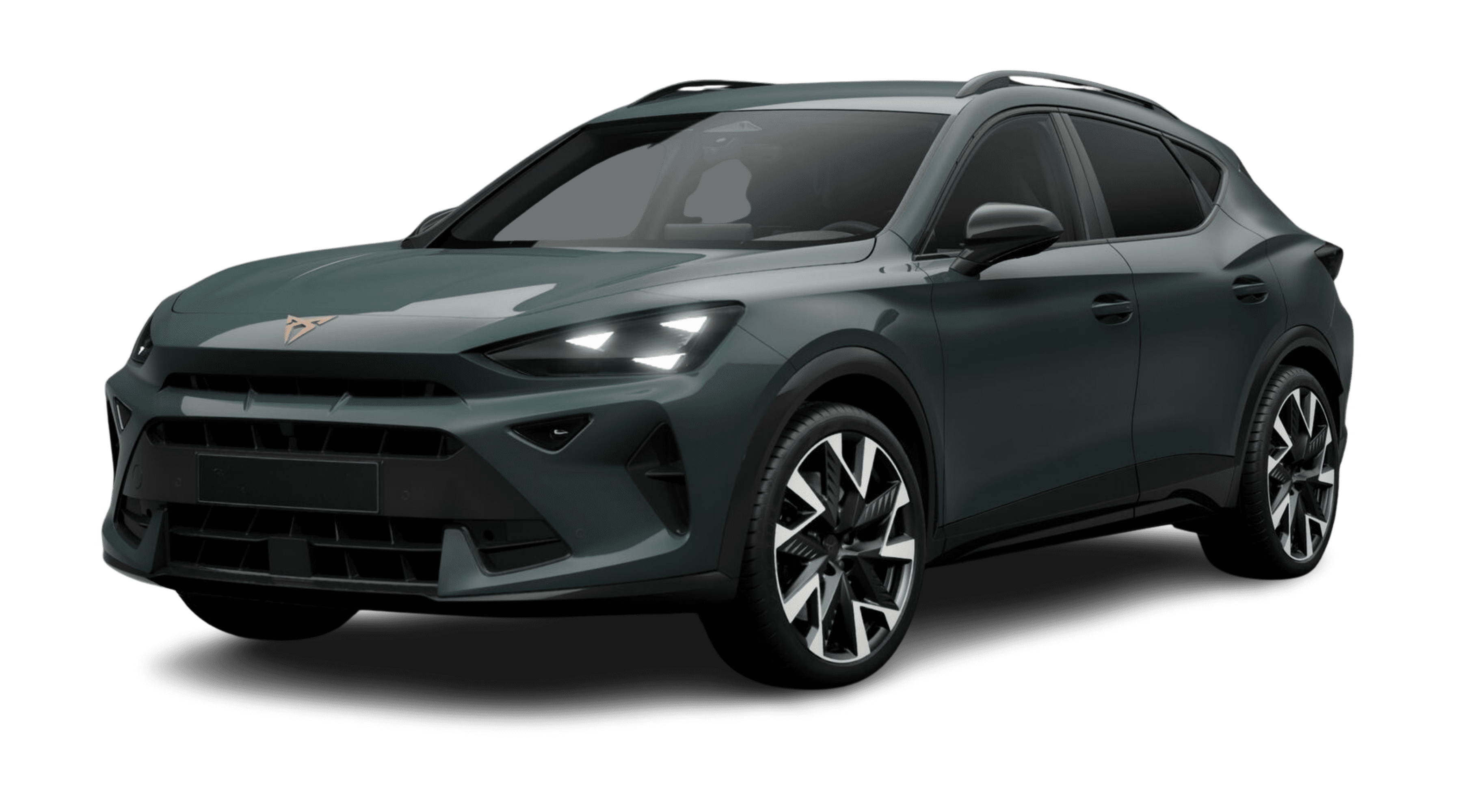 Schräge Frontansicht eines CUPRA Formentor, freigestellt