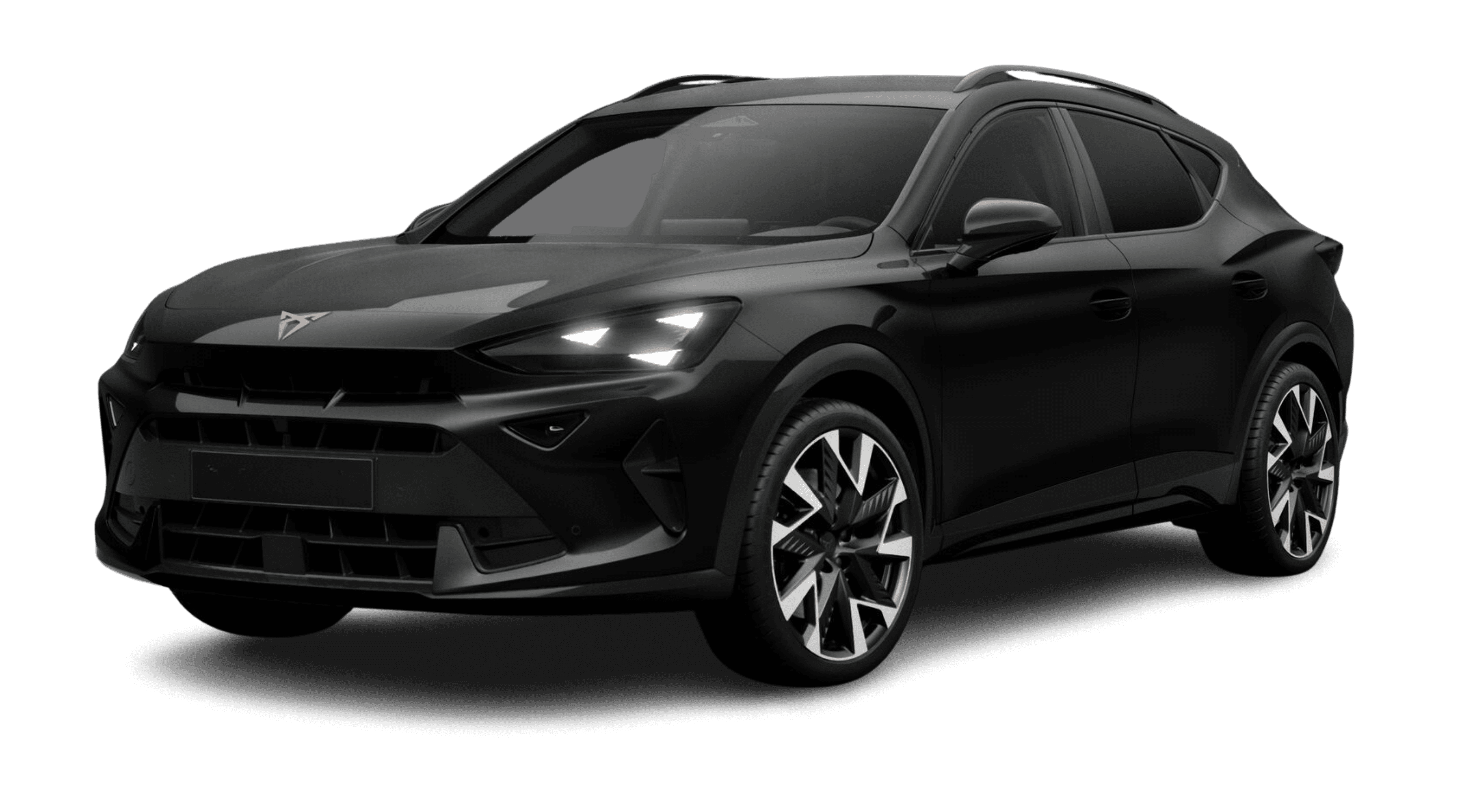 Schräge Frontansicht eines CUPRA Formentor, freigestellt