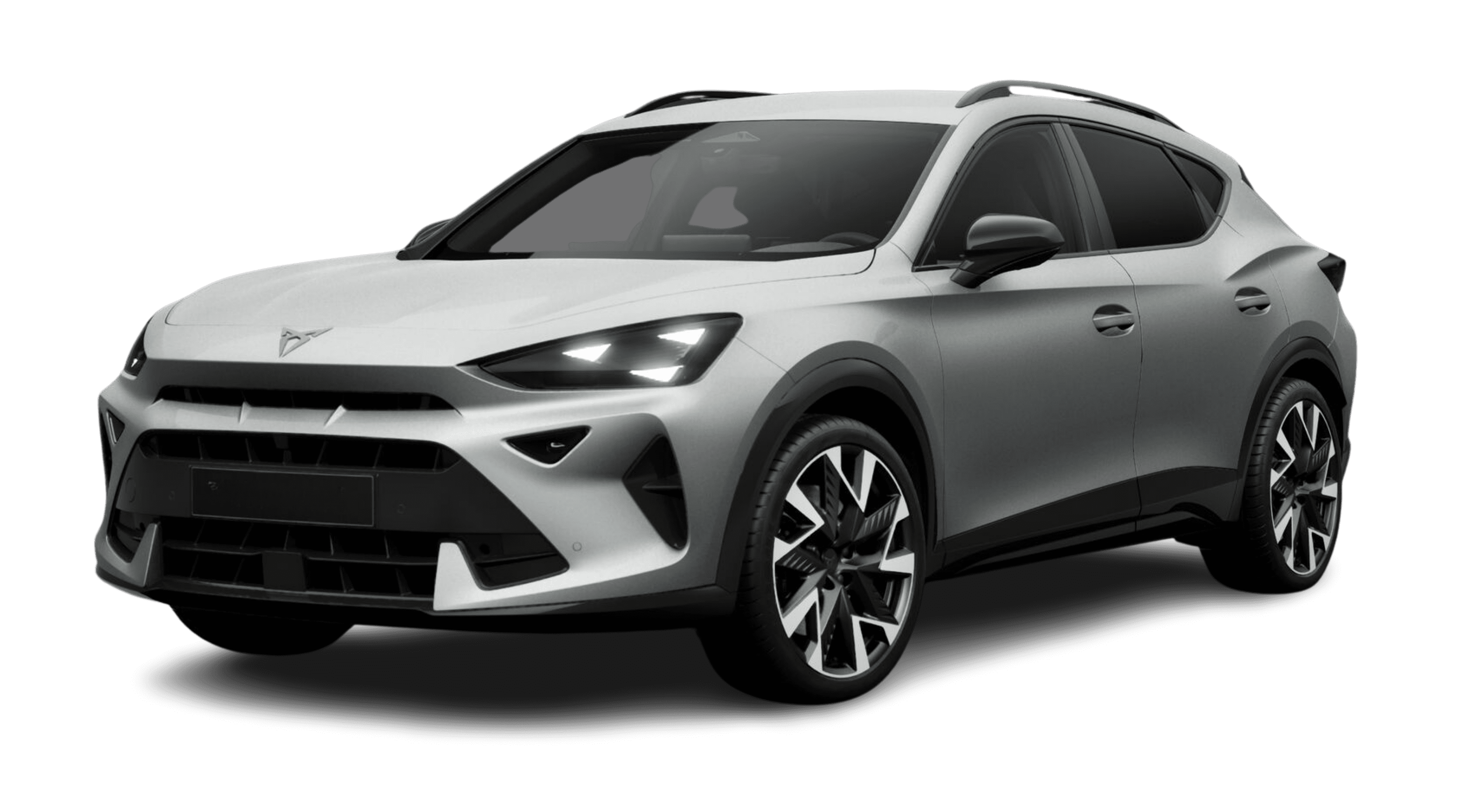 Schräge Frontansicht eines CUPRA Formentor, freigestellt