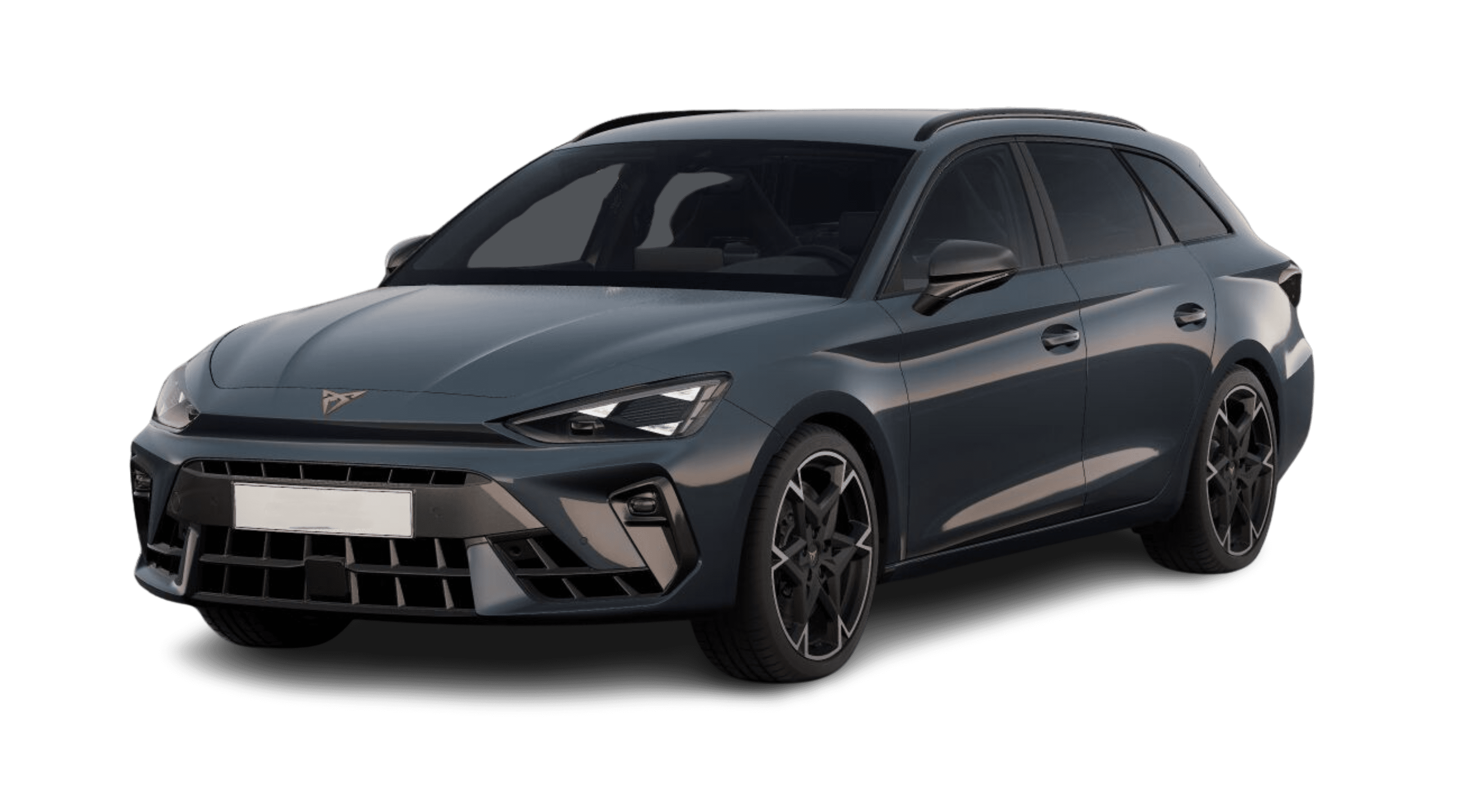 Schräge Frontansicht eines CUPRA Leon, freigestellt