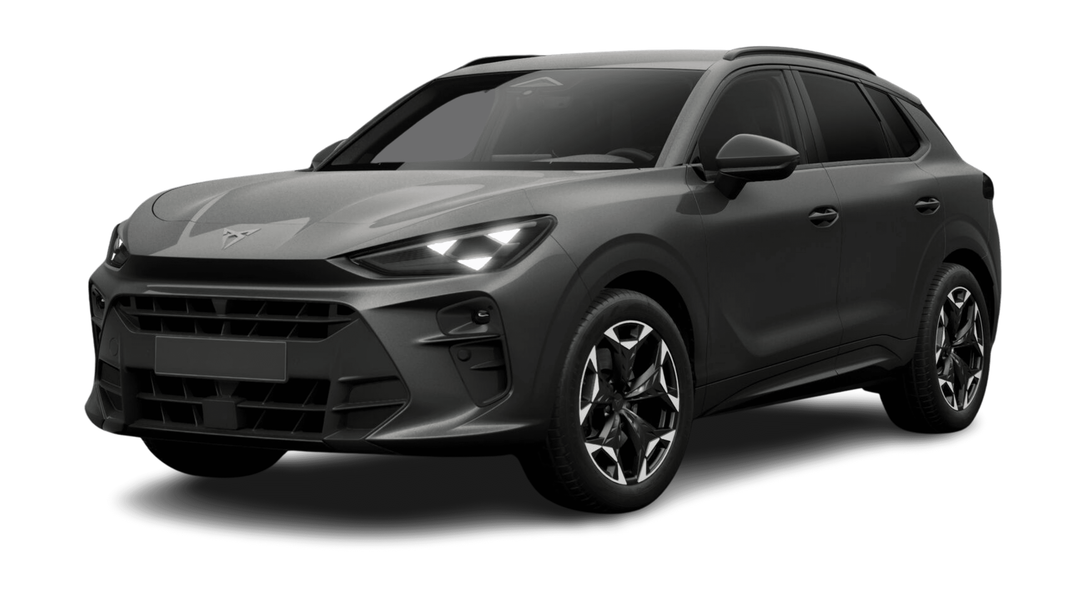 Schräge Frontansicht eines CUPRA Terramar, freigestellt