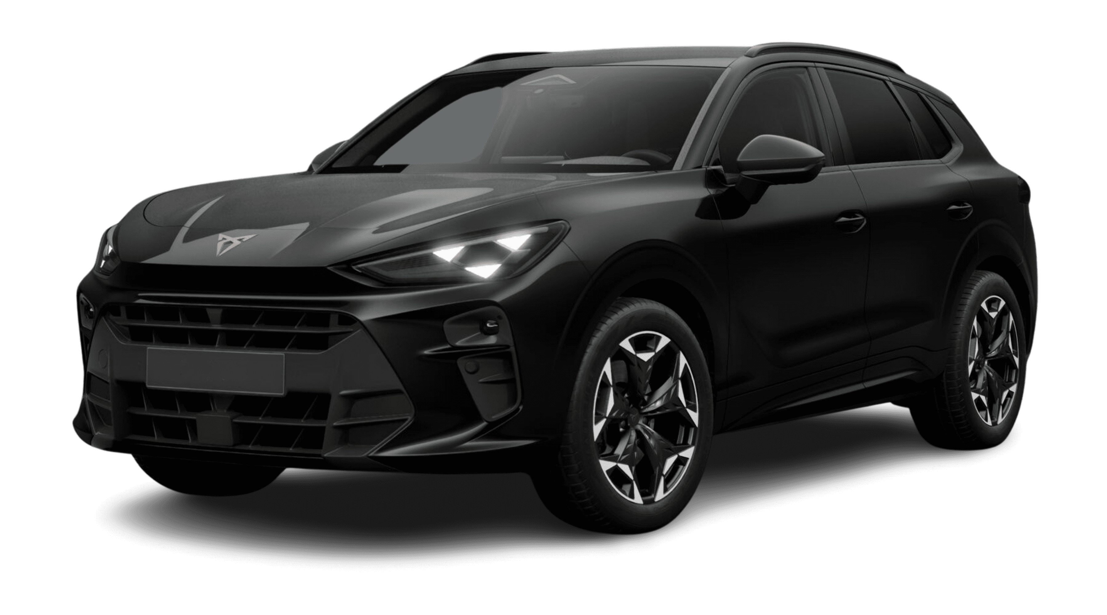 Schräge Frontansicht eines CUPRA Terramar, freigestellt