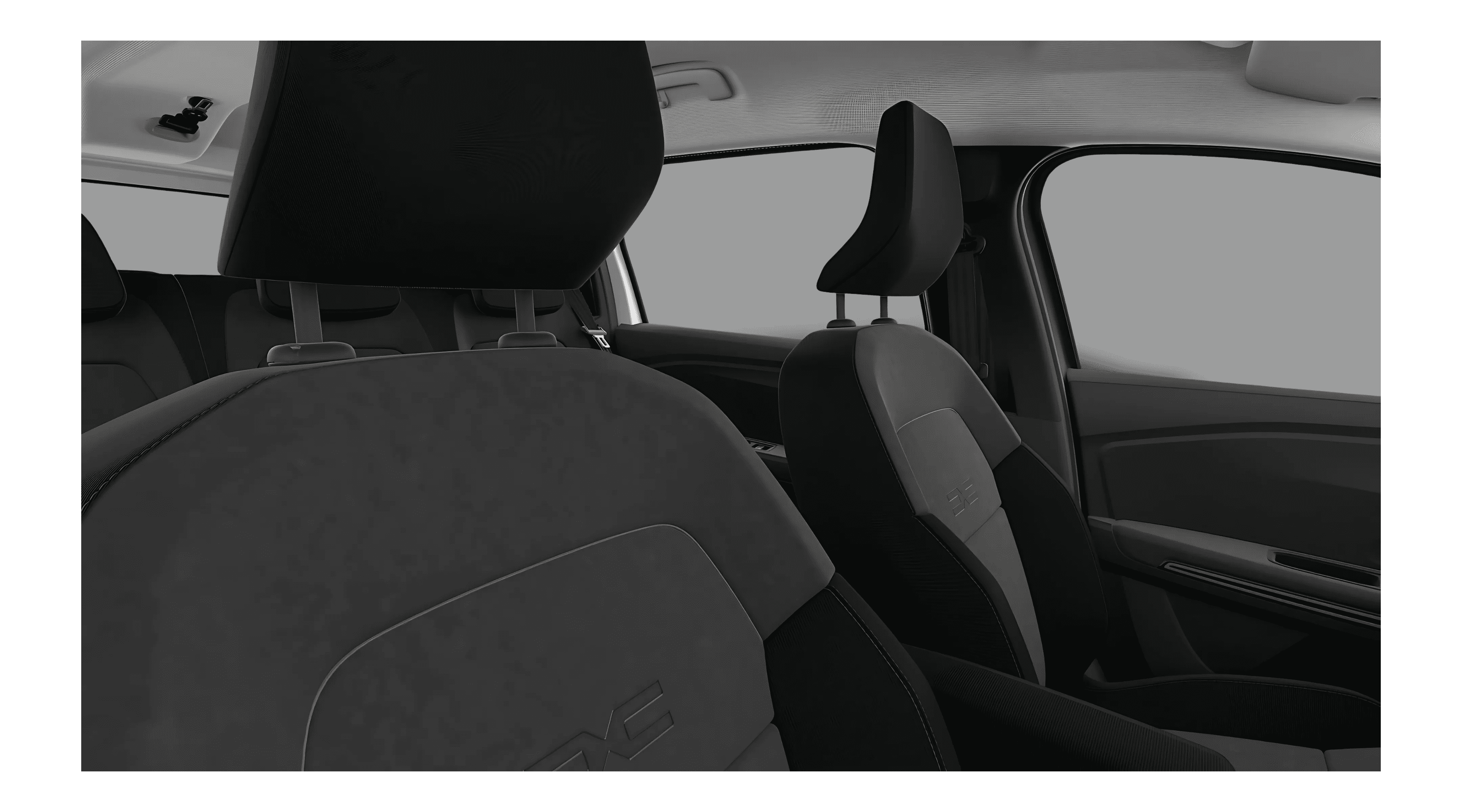 Ansicht der Frontsitze eines Dacia Jogger