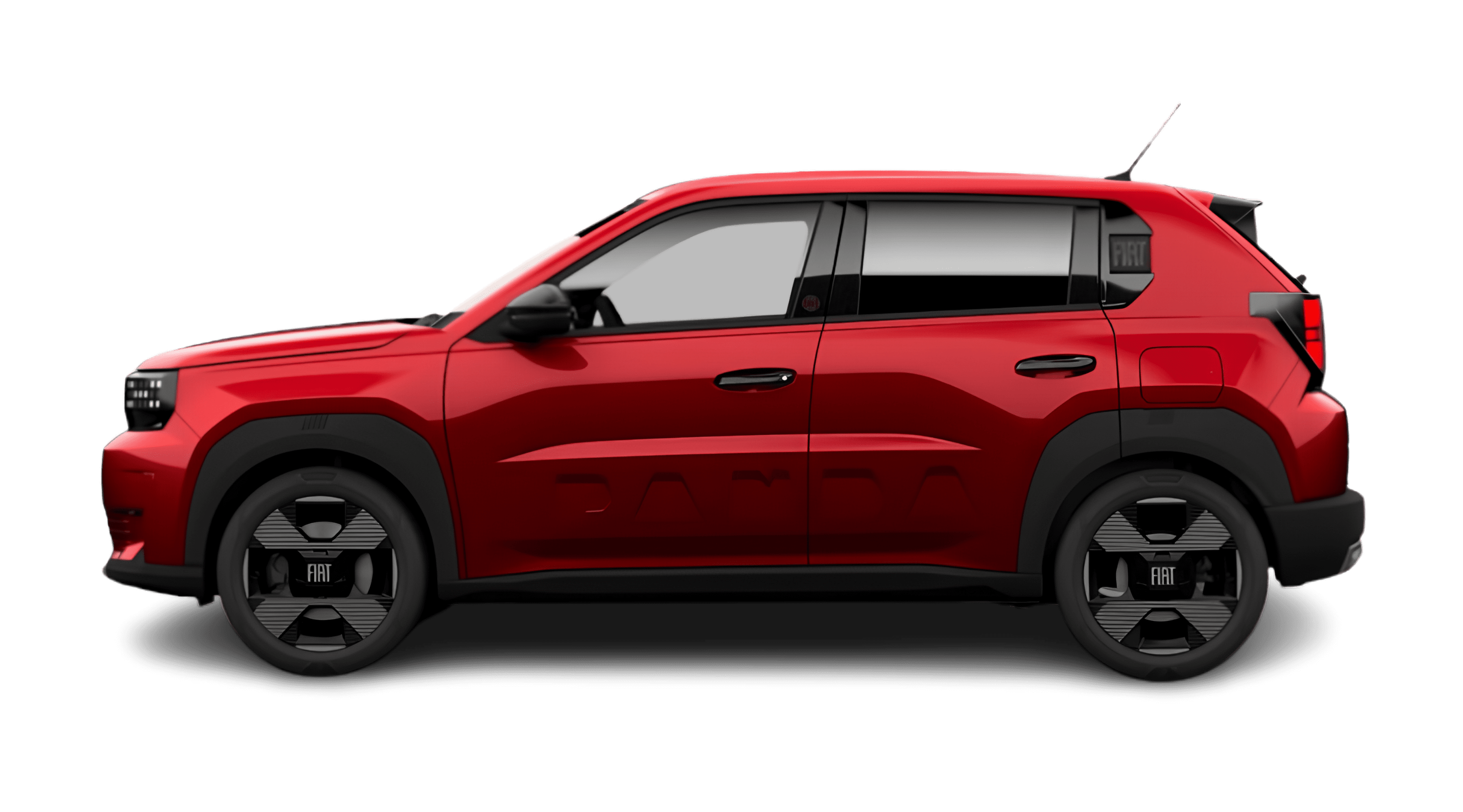 Seitenansicht eines Fiat Grande Panda