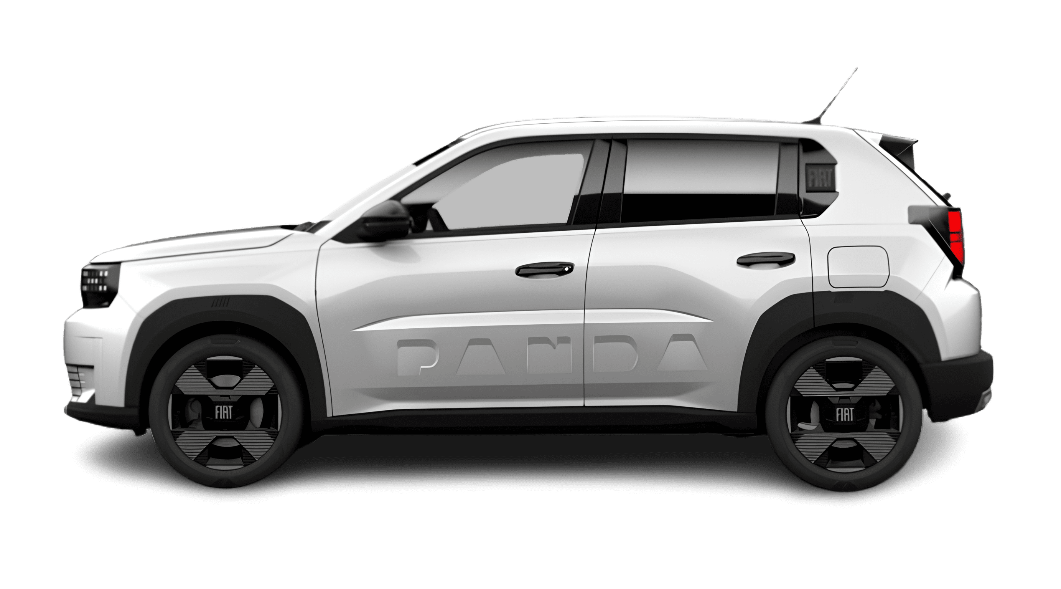 Seitenansicht eines Fiat Grande Panda