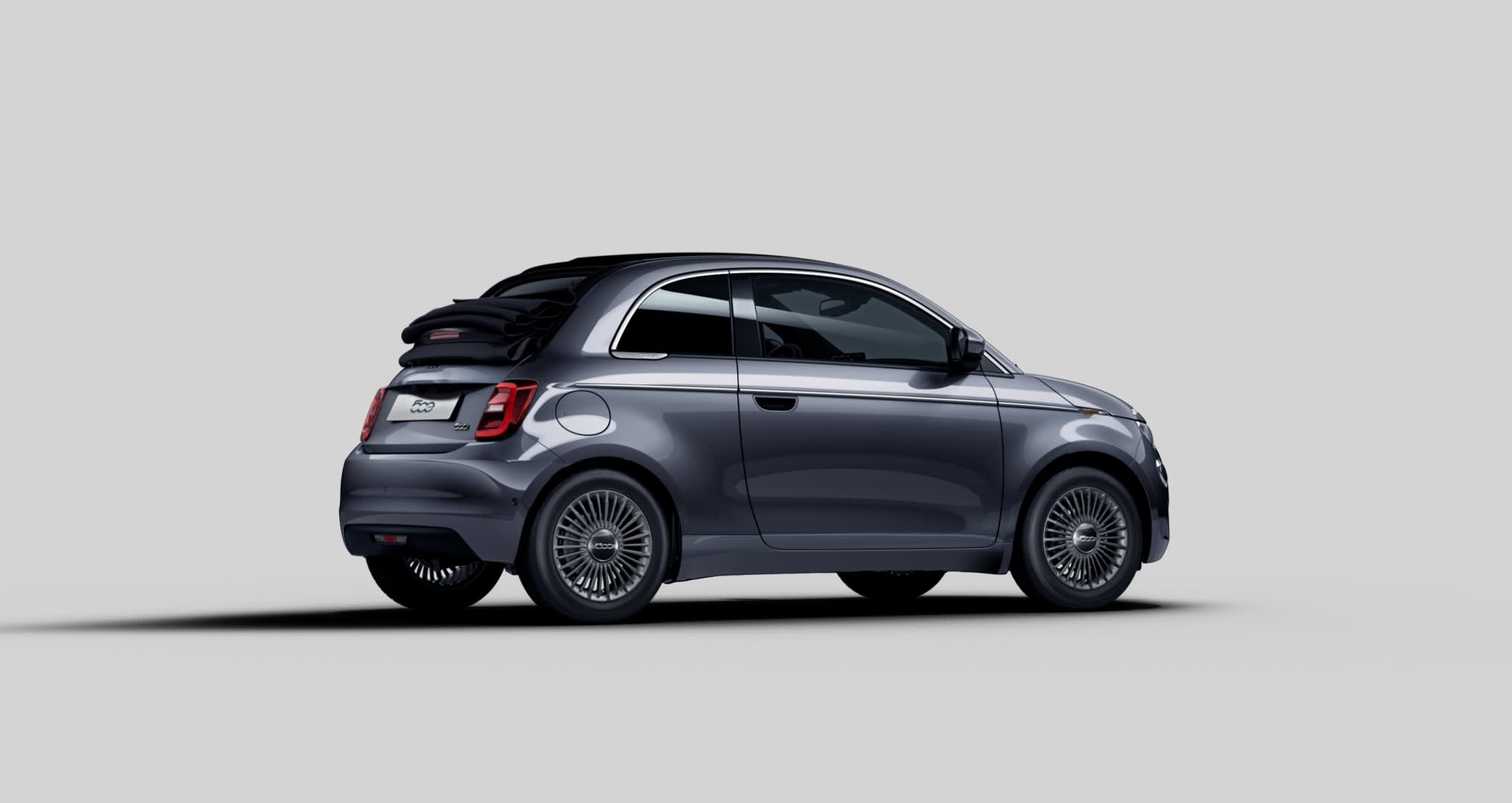 Seitenansicht eines Fiat 500
