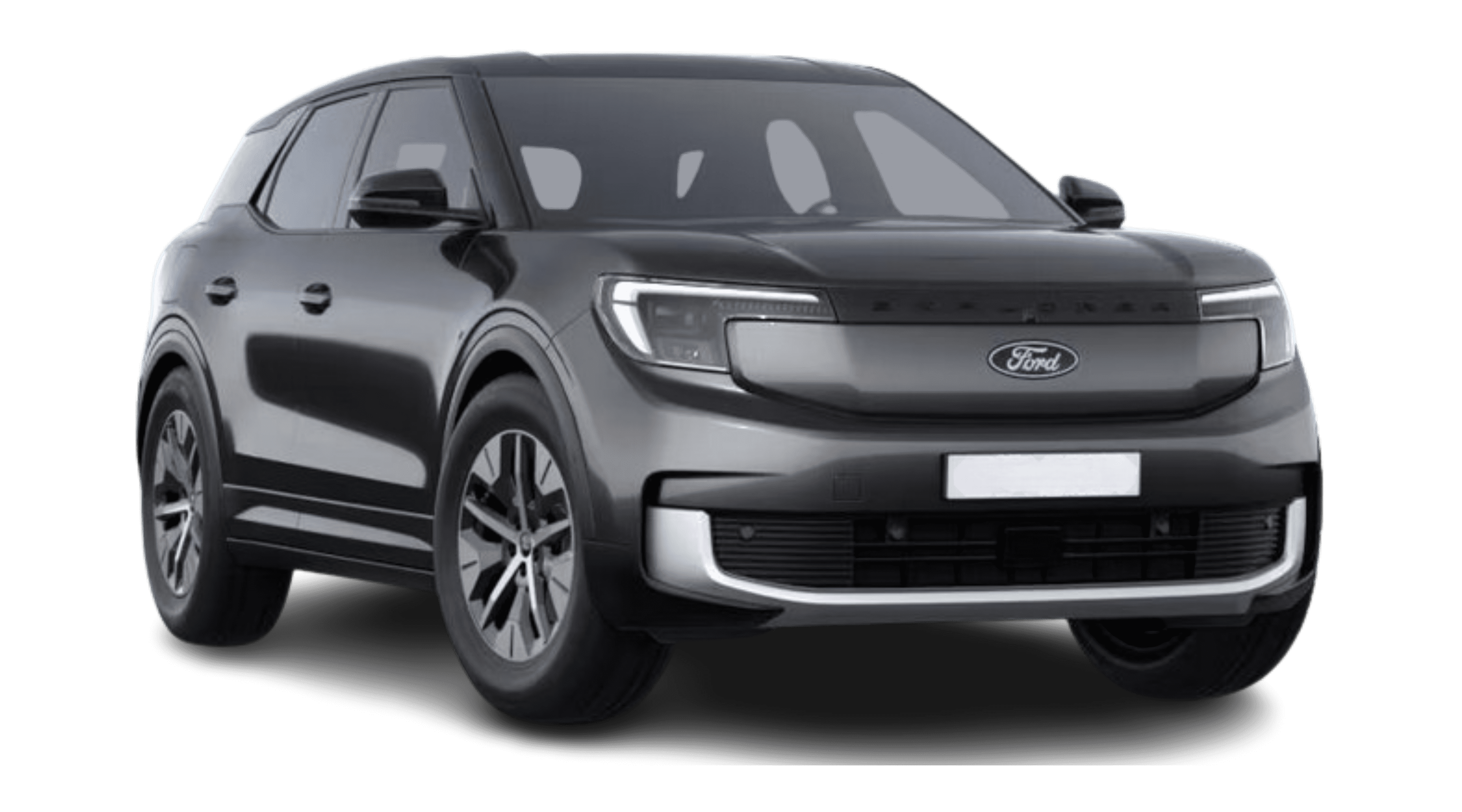 Schräge Frontansicht eines Ford Explorer, freigestellt