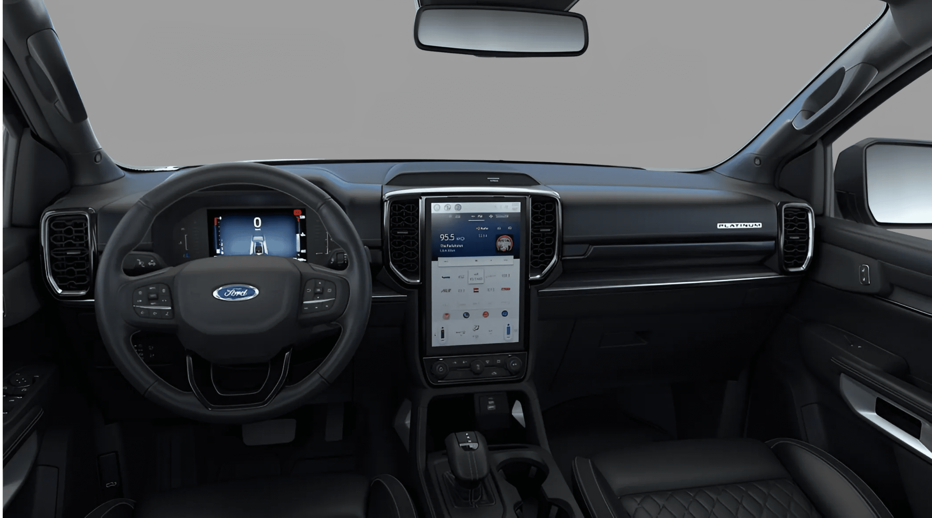 Ansicht des Armaturenbretts eines Ford Ranger