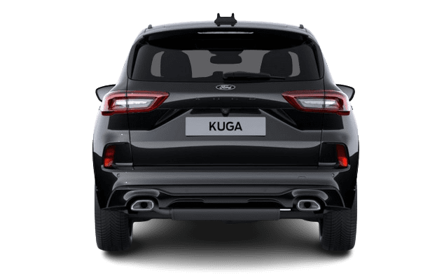 Heckansicht auf einen Ford Kuga