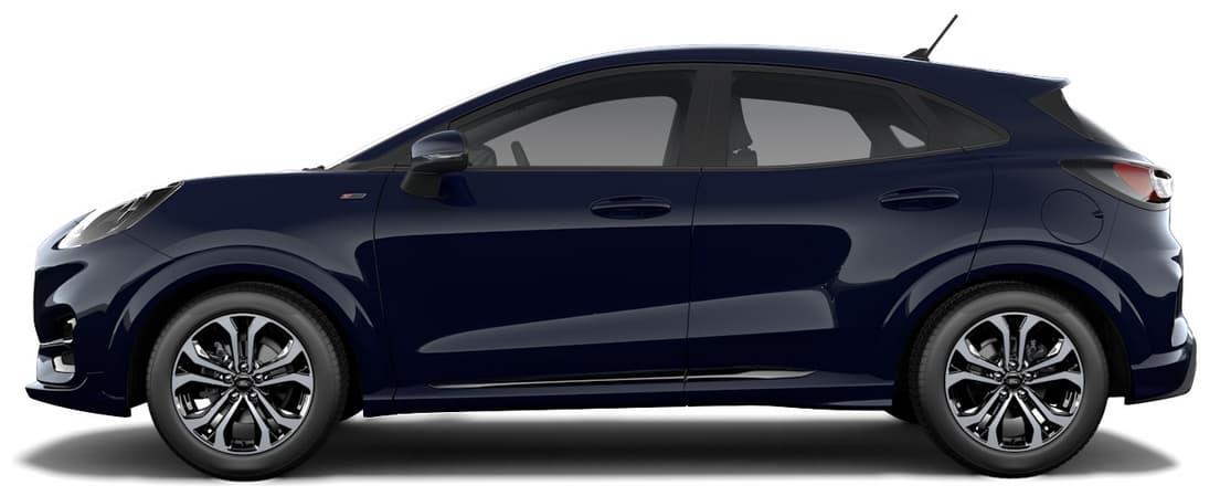 Seitenansicht eines Ford Puma