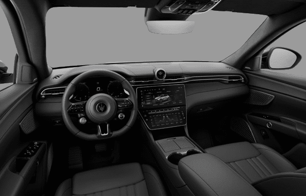 Ansicht des Armaturenbretts eines Maserati Grecale