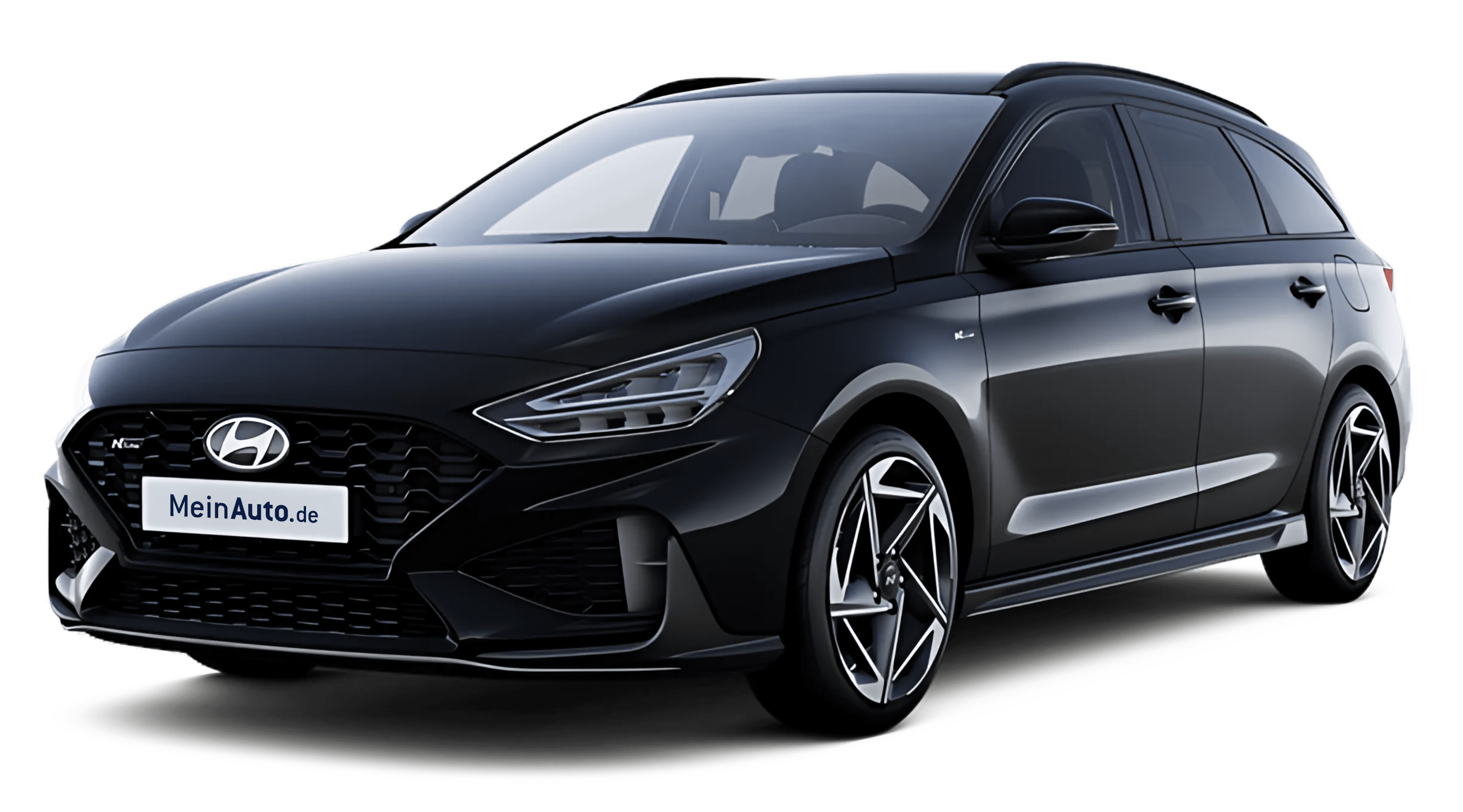 Schräge Frontansicht auf einen Hyundai i30, freigestellt
