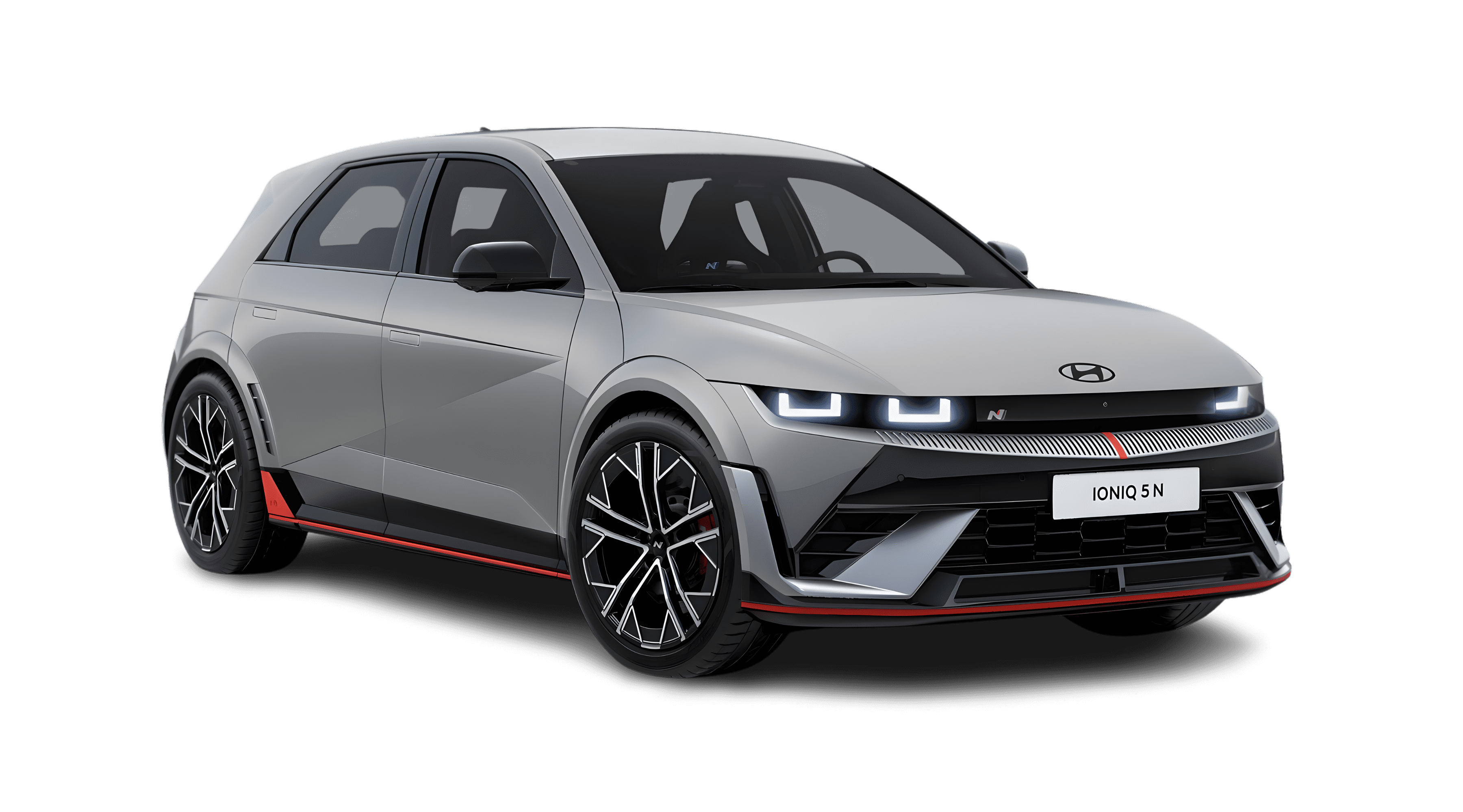 Schräge Frontansicht eines Hyundai IONIQ 5, freigestellt