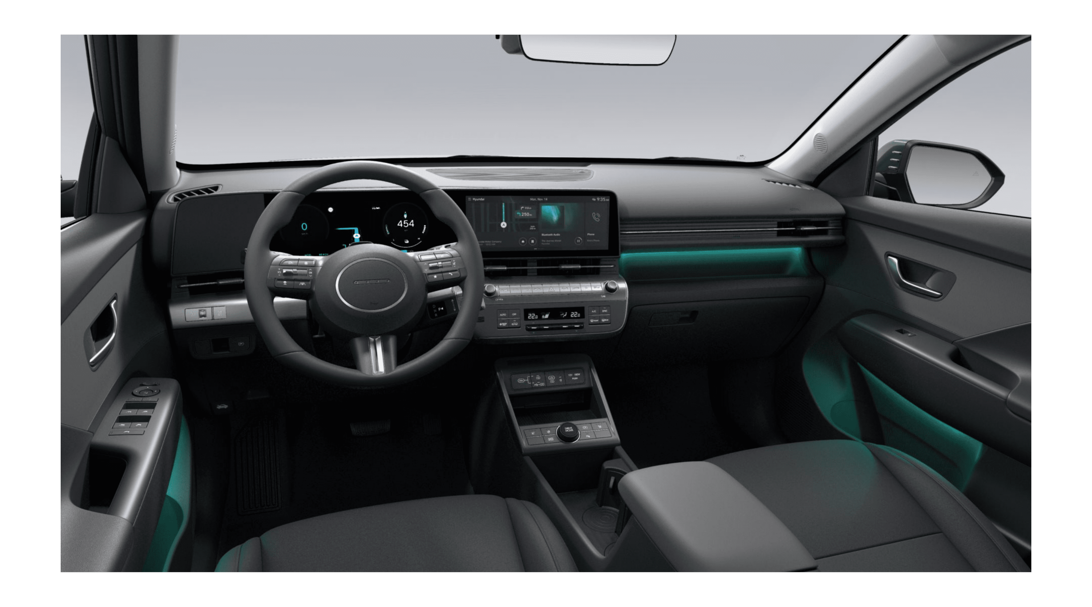 Armaturenbrett eines Hyundai Kona Elektro