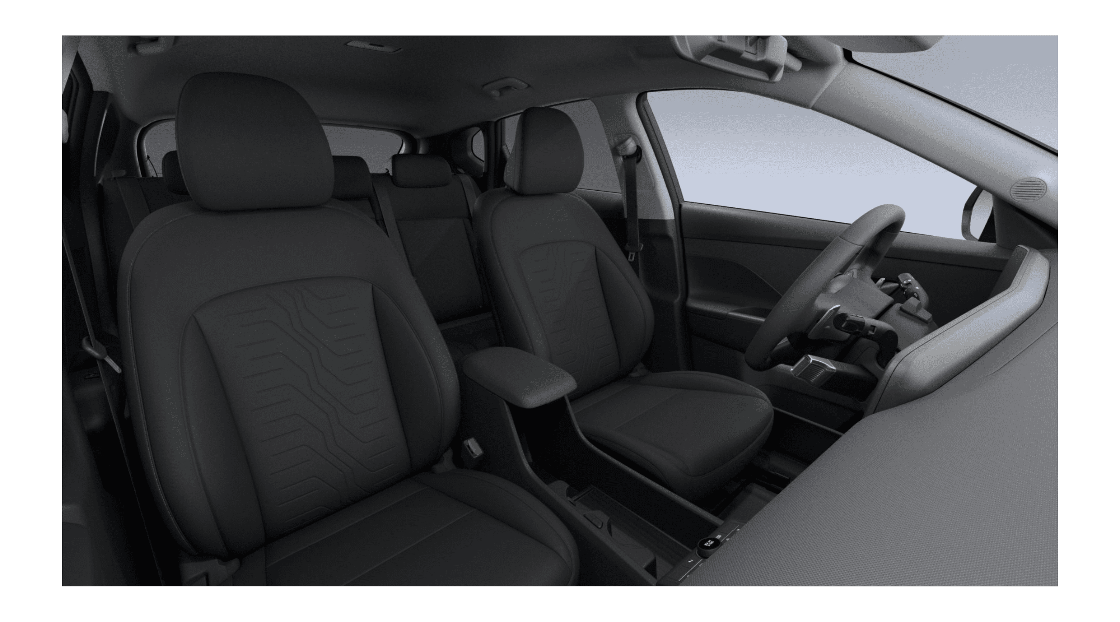 Vordersitze eines Hyundai Kona Elektro